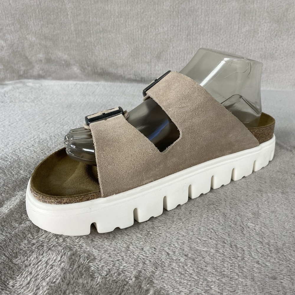Birkenstock Papillio Arizona Chunky Sandals Womens US 10 EU 41 Sand Slide NEW - Picture 4 of 11